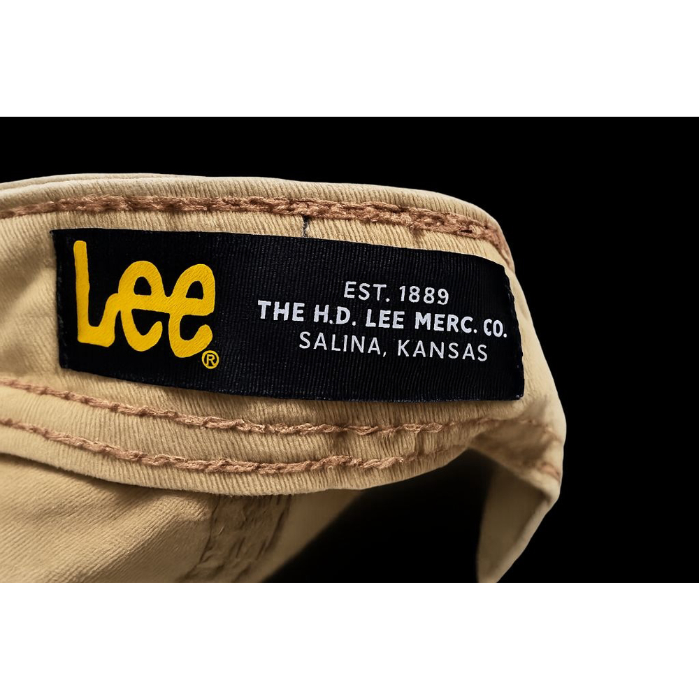 Lee Cargo Shorts Mens 40 Khaki Beige Utility Pockets Casual Cotton - Picture 4 of 6